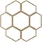 Ekena Millwork Florin Wood Fretwork Pierced Ceiling Medallion, Hickory, 26"OD x 9 1/8"ID x 3/8"T CMWP26X26X0375FOHI - alternate 2